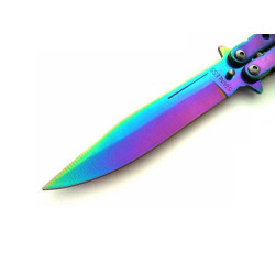 Nóż Motylek Rainbow N-495B 2