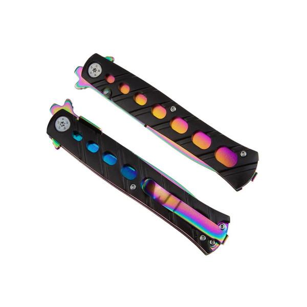 Nóż Sprężynowy BSH N-067A Tęczowy