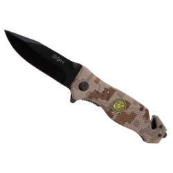 Nóż Ratowniczy BSH N-386D Sprężynowy 2