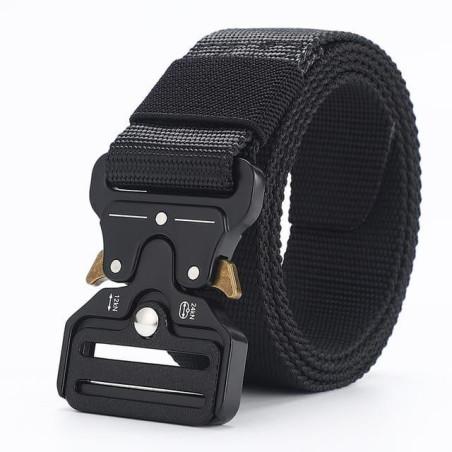 Pas Wojskowy Czarny PW-009B