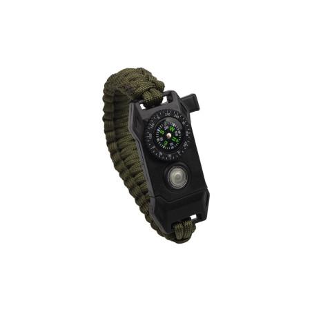 Bransoletka Survivalowa 9w1 Paracord Krzesiwo Kompas Latarka BR-004 Bransoletka Survivalowa 9w1 Paracord Krzesiwo Kompas Latarka BR-004