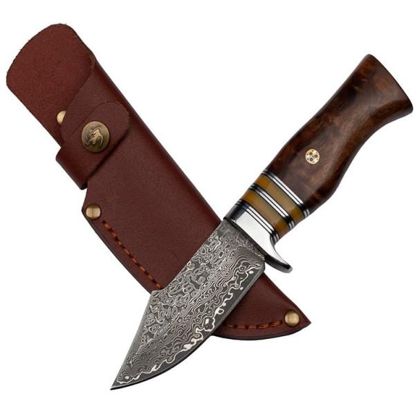 Nóż myśliwski ze stali damasceńskiej BSH N-959 Nóż myśliwski ze stali damasceńskiej BSH N-959