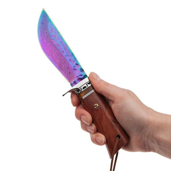 Nóż Myśliwski Damast Rainbow Fade BSH N-960