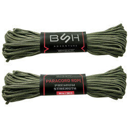 Linka Paracord Premium Strength BSH ADVENTURE BR-006A Zielona