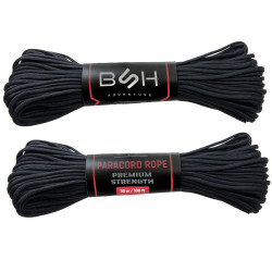 Linka Paracord Premium Strength BSH ADVENTURE BR-006B Czarna