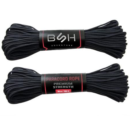 Linka Paracord Premium Strength BSH ADVENTURE BR-006B Czarna