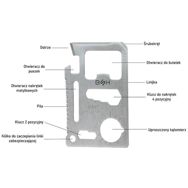 Multitool - Karta Przeżycia BSH MT-004 Multitool - Karta Przeżycia BSH MT-004