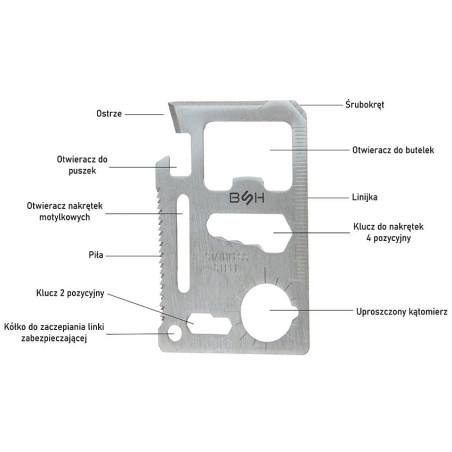 Multitool - Karta Przeżycia BSH MT-004 Multitool - Karta Przeżycia BSH MT-004