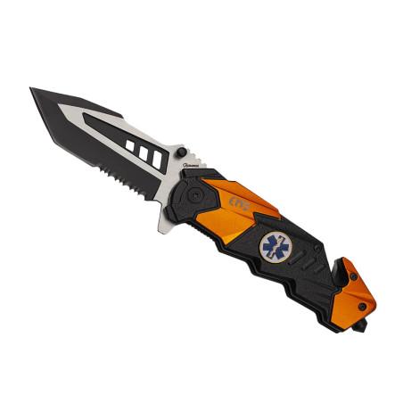 Nóż Ratowniczy ALBAINOX N-384B 18122-A Sprężynowy