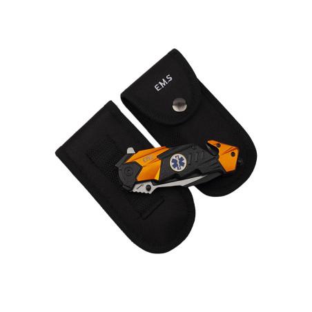 Nóż Ratowniczy ALBAINOX N-384B 18122-A Sprężynowy