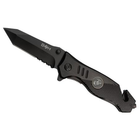 Nóż Ratowniczy BSH ADVENTURE N-386A Sprężynowy