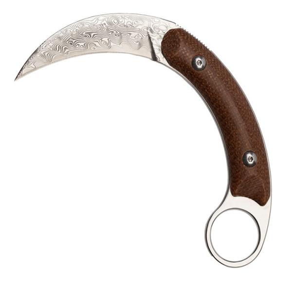Nóż Karambit ze stali damasceńskiej BSH N-955 Nóż Karambit ze stali damasceńskiej BSH N-955