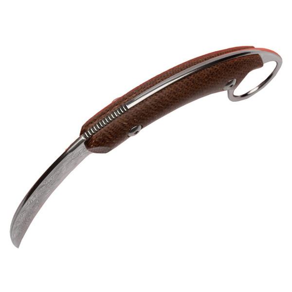 Nóż Karambit ze stali damasceńskiej BSH N-955 Nóż Karambit ze stali damasceńskiej BSH N-955