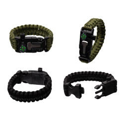 Bransoletka Survivalowa 5w1 Paracord Krzesiwo BR-003 2