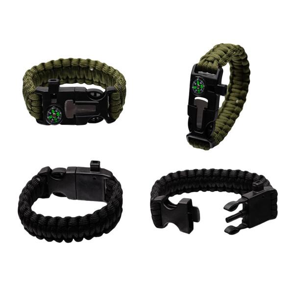 Bransoletka Survivalowa 5w1 Paracord Krzesiwo BR-003 Bransoletka Survivalowa 5w1 Paracord Krzesiwo BR-003