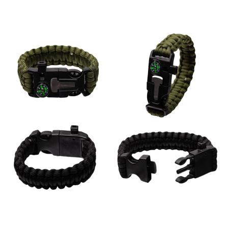 Bransoletka Survivalowa 5w1 Paracord Krzesiwo BR-003 Bransoletka Survivalowa 5w1 Paracord Krzesiwo BR-003