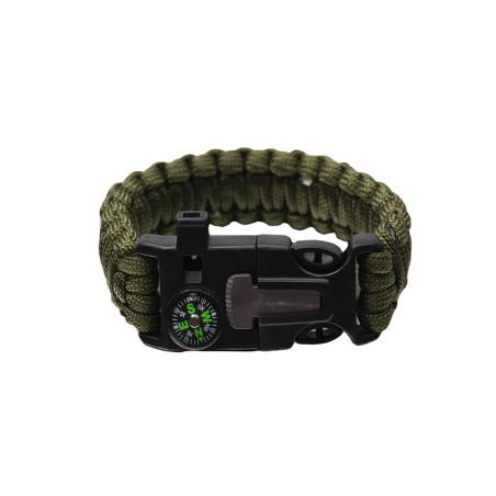 Bransoletka Survivalowa 5w1 Paracord Krzesiwo BR-003 Bransoletka Survivalowa 5w1 Paracord Krzesiwo BR-003