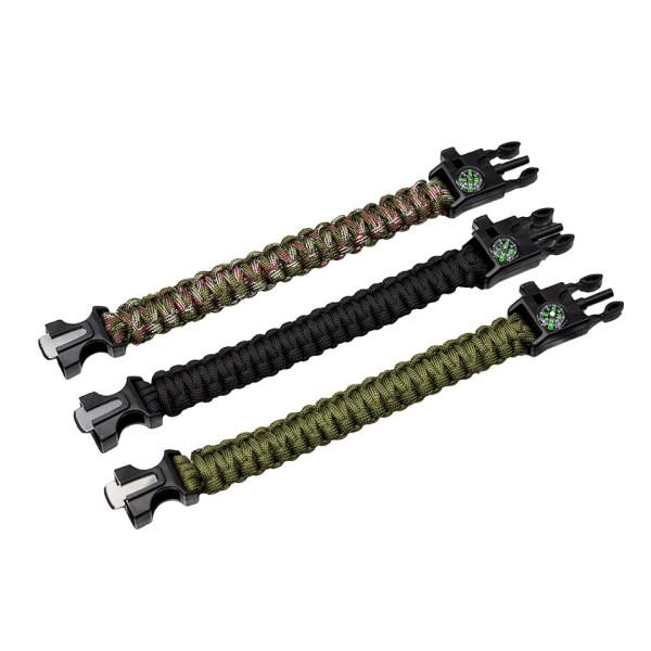 Bransoletka Survivalowa 5w1 Paracord Krzesiwo BR-003 Bransoletka Survivalowa 5w1 Paracord Krzesiwo BR-003