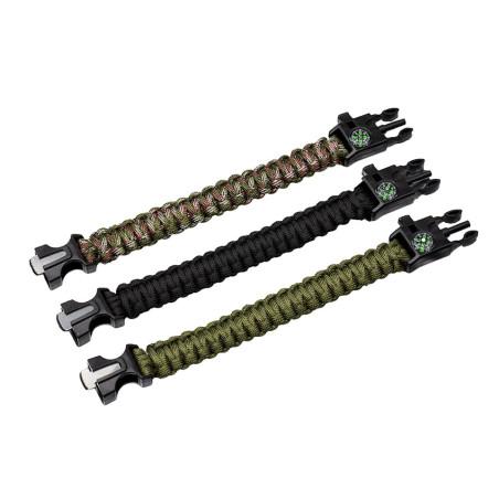 Bransoletka Survivalowa 5w1 Paracord Krzesiwo BR-003 Bransoletka Survivalowa 5w1 Paracord Krzesiwo BR-003