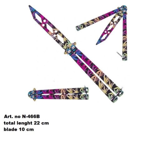 Nóż Motylek Treningowy N-466B