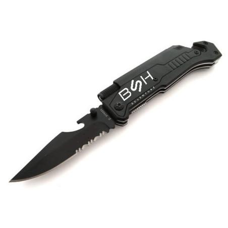 Nóż Ratowniczy BSH ADNVENTURE 3w1 N-061Z Latarka Krzesiwo