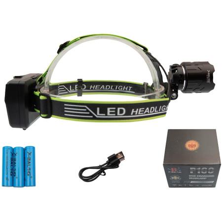 LATARKA CZOŁOWA X-BALOG BL-G25-3-P160 LCZ-034 CZUJNIK RUCHU