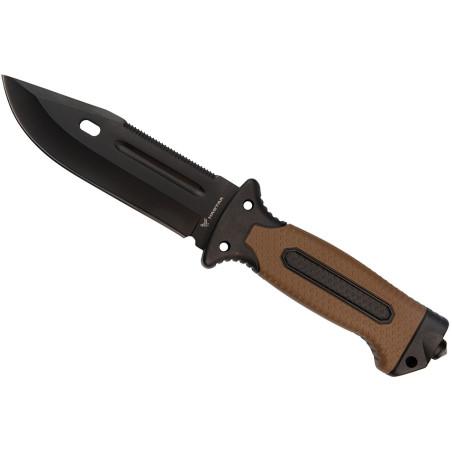 Nóż taktyczny HASTAA 10-HS-251 + krzesiwo i ostrzałka