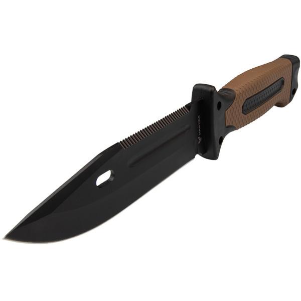 Nóż taktyczny HASTAA 10-HS-251 + krzesiwo i ostrzałka