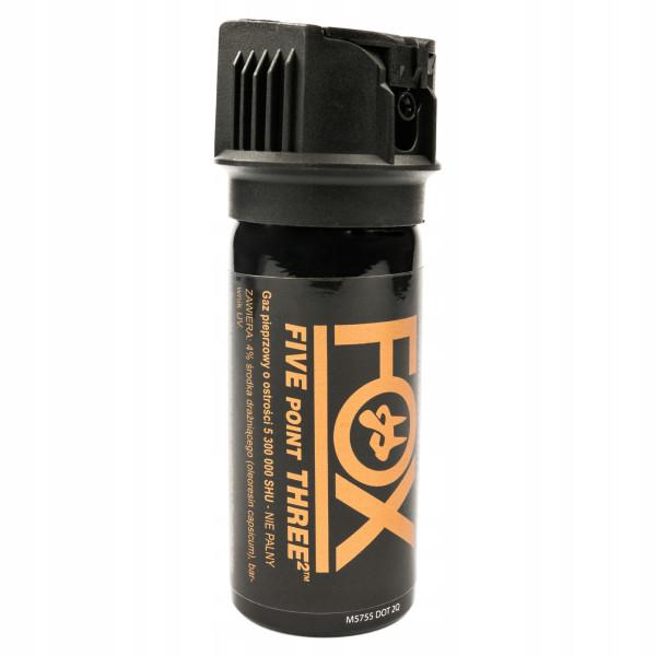 Gaz Pieprzowy FOX LABS 5.3² 4%OC Five point Three² 43ml Stożek Mgły G-082 Gaz Pieprzowy FOX LABS 5.3² 4%OC Five point Three² 43ml Stożek Mgły G-082