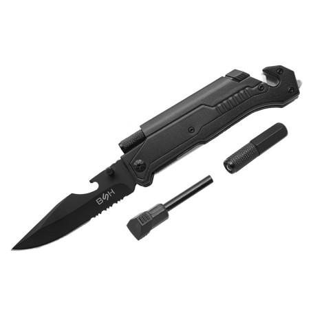 Nóż Ratowniczy BSH ADVENTURE 3w1 N-061Z Latarka Krzesiwo Nóż Ratowniczy BSH ADVENTURE 3w1 N-061Z Latarka Krzesiwo