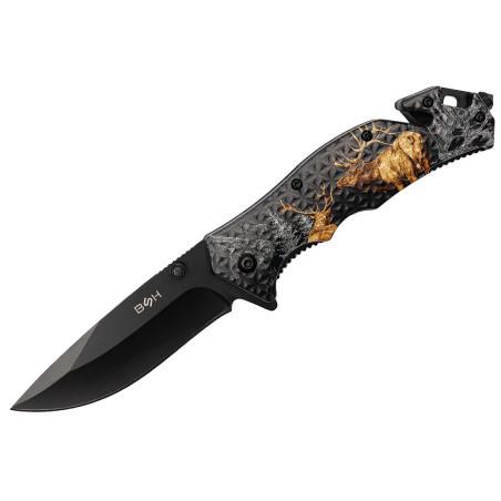 Nóż Ratowniczy BSH N-353C Sprężynowy