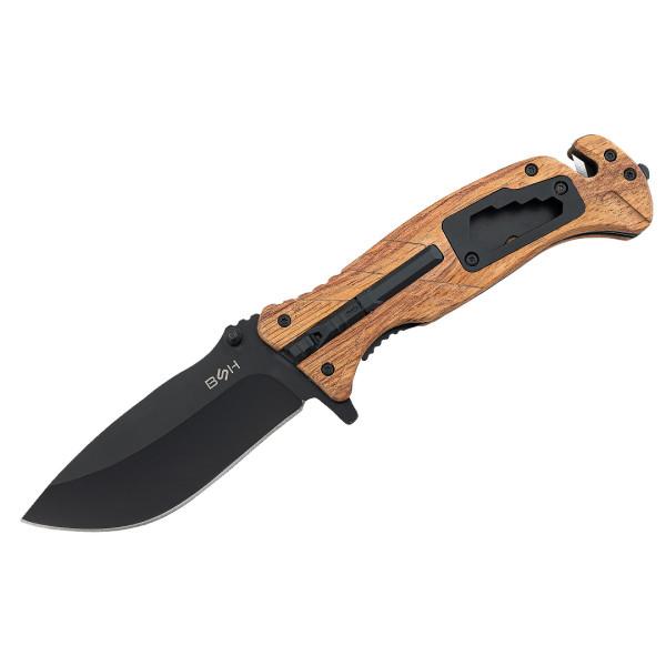 Nóż Ratowniczy BSH ADVENTURE N-501B 6w1 Krzesiwo Klucze Gwizdek Nóż Ratowniczy BSH ADVENTURE N-501B 6w1 Krzesiwo Klucze Gwizdek