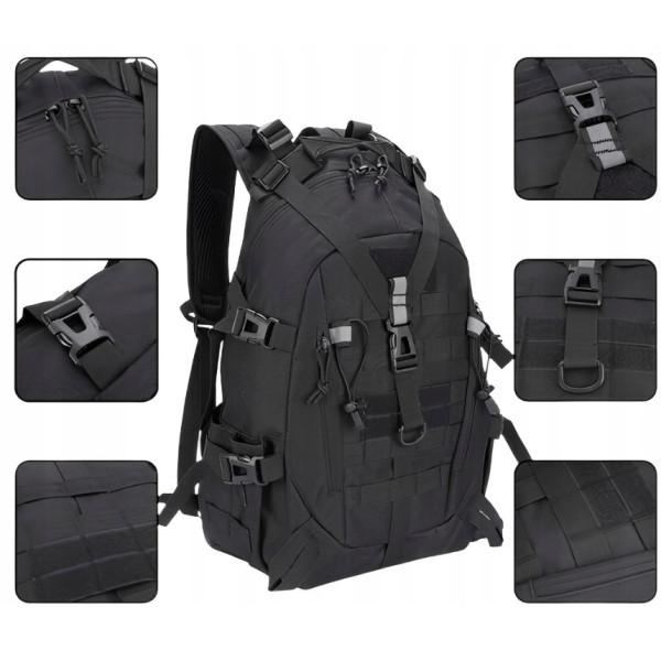 Plecak Wojskowy BSH ADVENTURE PL-005A Black