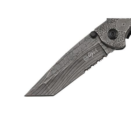 Nóż Ratowniczy BSH ADVENTURE N-392A Sprężynowy