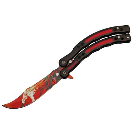 Nóż Motylek BSH ADVENTURE N-451F Treningowy