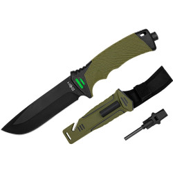 Nóż Taktyczny BSH ADVENTURE N-327A + Krzesiwo i Osełka