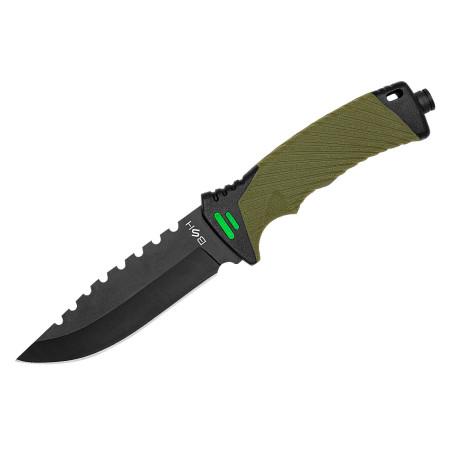 Nóż Taktyczny BSH ADVENTURE N-327B + Krzesiwo i Osełka Nóż Taktyczny BSH ADVENTURE N-327B + Krzesiwo i Osełka