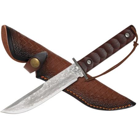 Nóż myśliwski ze stali damasceńskiej TAKOMA N-958 Nóż myśliwski ze stali damasceńskiej TAKOMA N-958