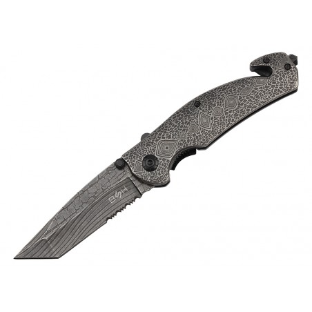 Nóż Ratowniczy BSH ADVENTURE N-392A Sprężynowy