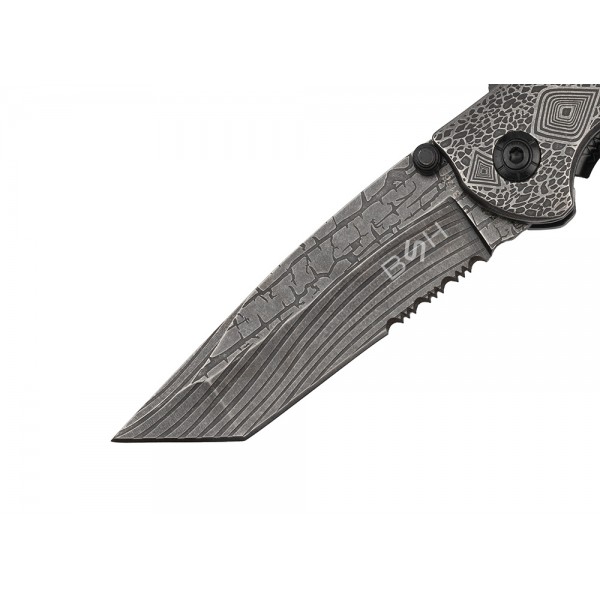 Nóż Ratowniczy BSH ADVENTURE N-392A Sprężynowy