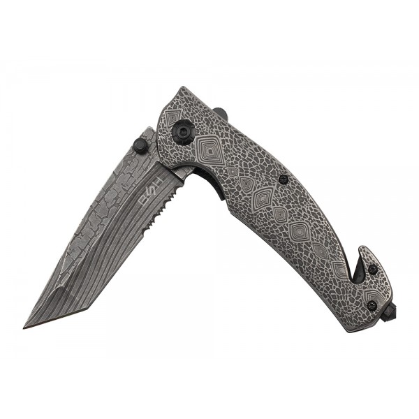 Nóż Ratowniczy BSH ADVENTURE N-392A Sprężynowy