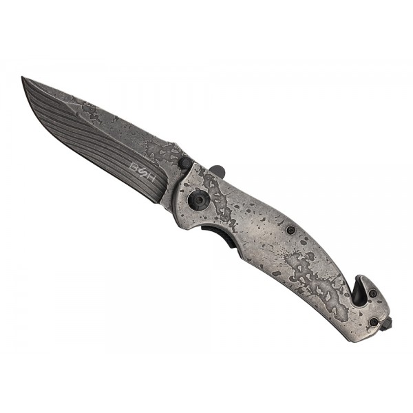 Nóż Ratowniczy BSH ADVENTURE N-392B Sprężynowy