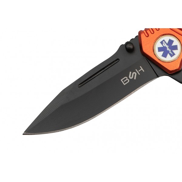 Nóż Ratowniczy BSH ADVENTURE N-380 Sprężynowy Nóż Ratowniczy BSH ADVENTURE N-380 Sprężynowy