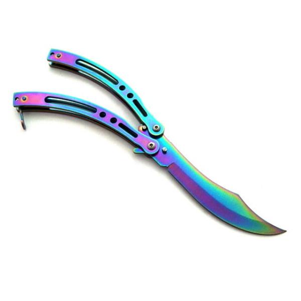 Nóż Motylek Rainbow N-454E