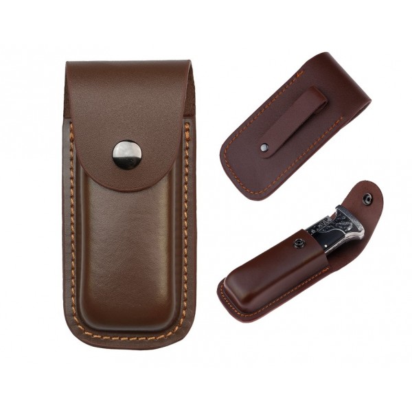 Skórzany pokrowiec na nóż składany BSH ADVENTURE N-996X