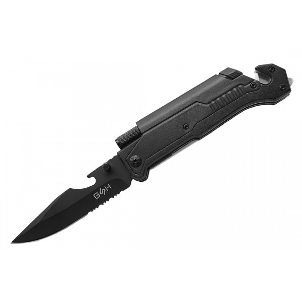 Nóż Ratowniczy BSH ADVENTURE 3w1 N-061Z Latarka Krzesiwo Nóż Ratowniczy BSH ADVENTURE 3w1 N-061Z Latarka Krzesiwo