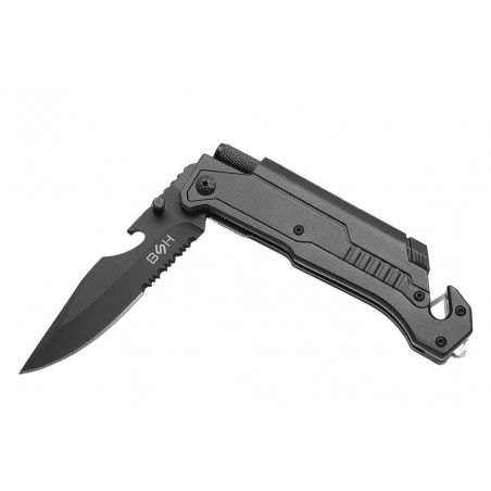 Nóż Ratowniczy BSH ADVENTURE 3w1 N-061Z Latarka Krzesiwo Nóż Ratowniczy BSH ADVENTURE 3w1 N-061Z Latarka Krzesiwo