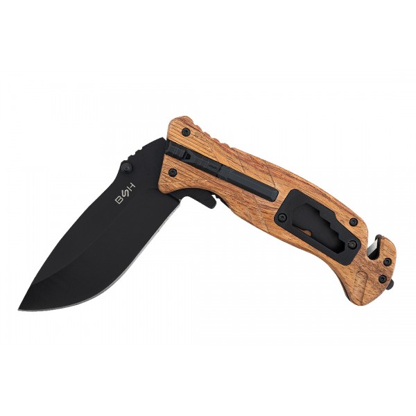 Nóż Ratowniczy BSH ADVENTURE N-501B 6w1 Krzesiwo Klucze Gwizdek Nóż Ratowniczy BSH ADVENTURE N-501B 6w1 Krzesiwo Klucze Gwizdek