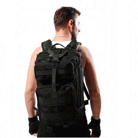 Plecak Wojskowy BSH ADVENTURE PL-003A Black Plecak Wojskowy BSH ADVENTURE PL-003A Black