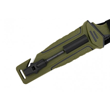 Nóż Taktyczny BSH ADVENTURE N-327A + Krzesiwo i Osełka